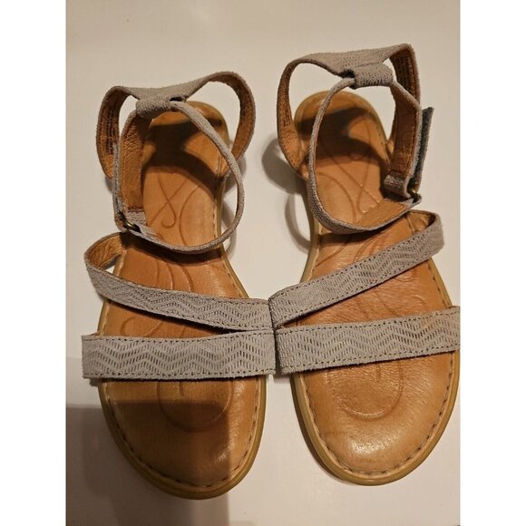 Børn Shoes - Born Size 9M Leather Gladiator Style Sandals Beige.